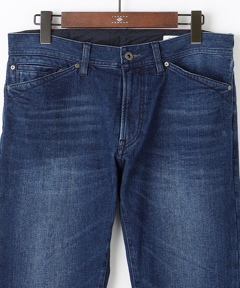 JOSEPH ABBOUD 【暖か起毛裏地付/ストレッチ】 レイヤード デニム パンツ 