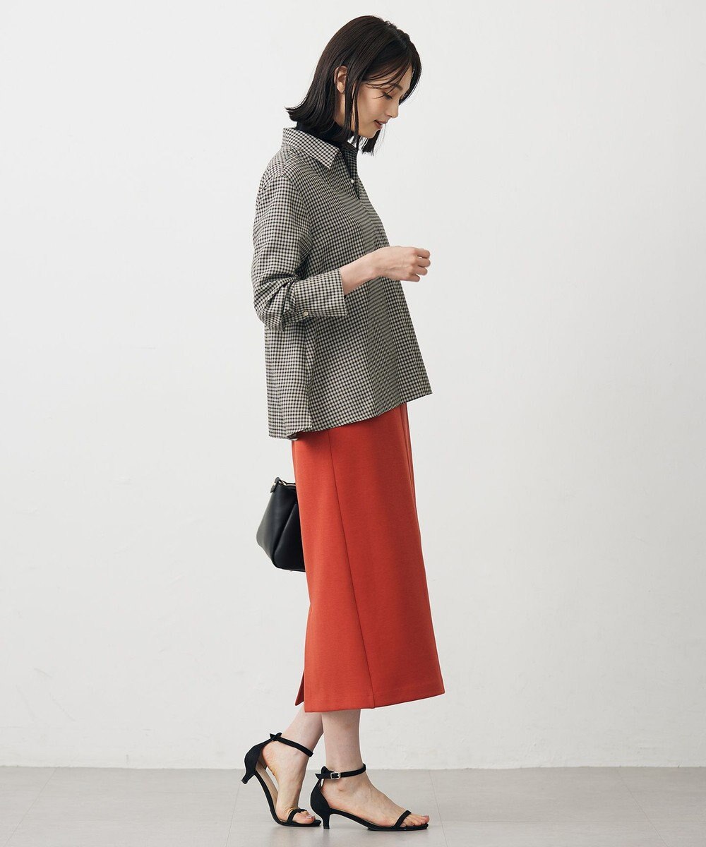 J.PRESS LADIES サイロチェック スキッパー ブラウス 