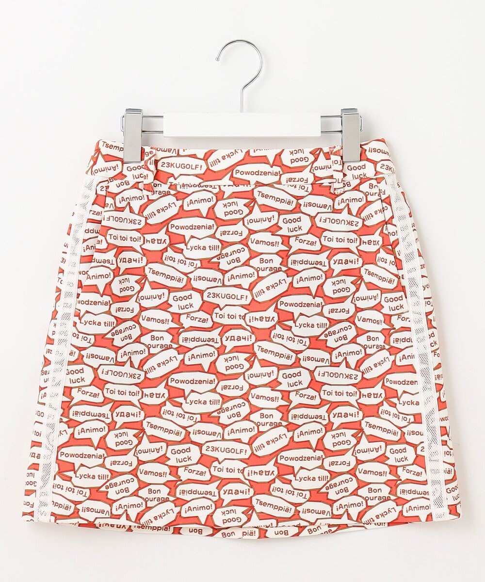 23区GOLF 【WOMEN】【吸水速乾/UVカット】YELL総柄プリントスカート 