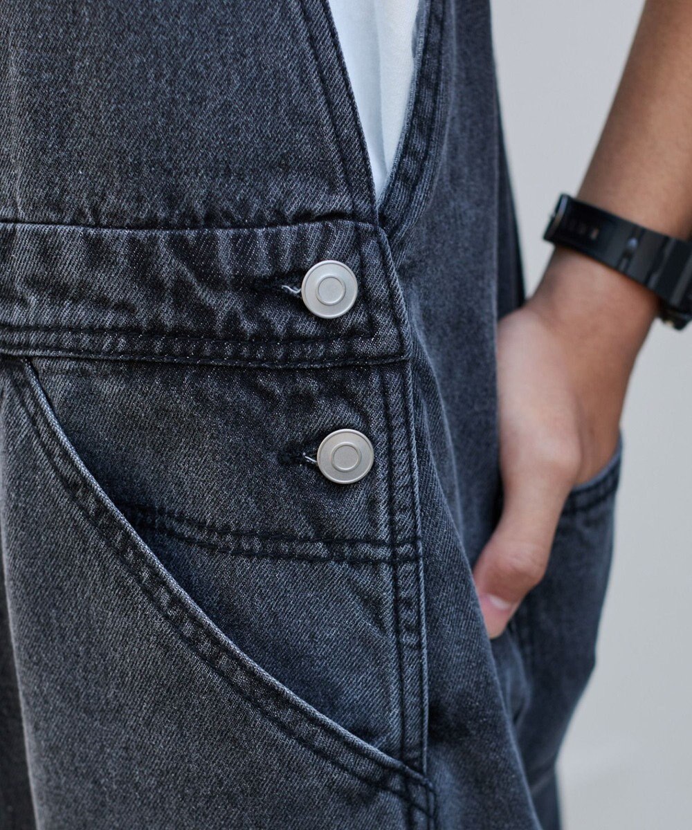 WEGO 【ユニセックス着用/SMサイズ展開】デニムオーバーオール 