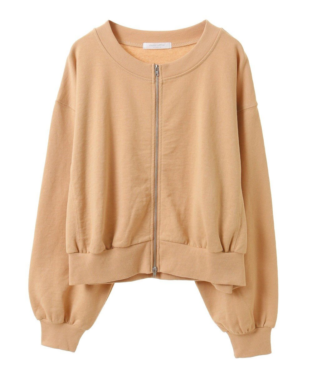 Green Parks ウ゛ィンテージ風ｚｉｐ裏毛カーディガン 