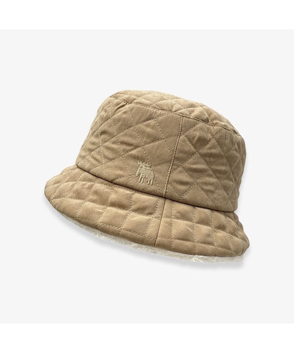 林八百吉商店 moz  バックサテンキルトバケットハット 