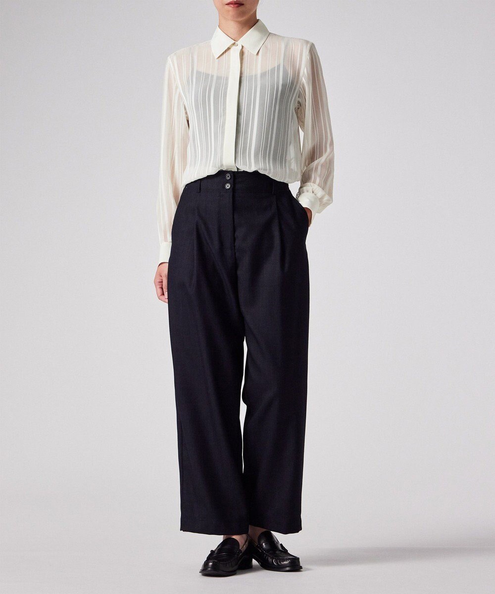 Paul Smith シアー ストライプ ブラウス 