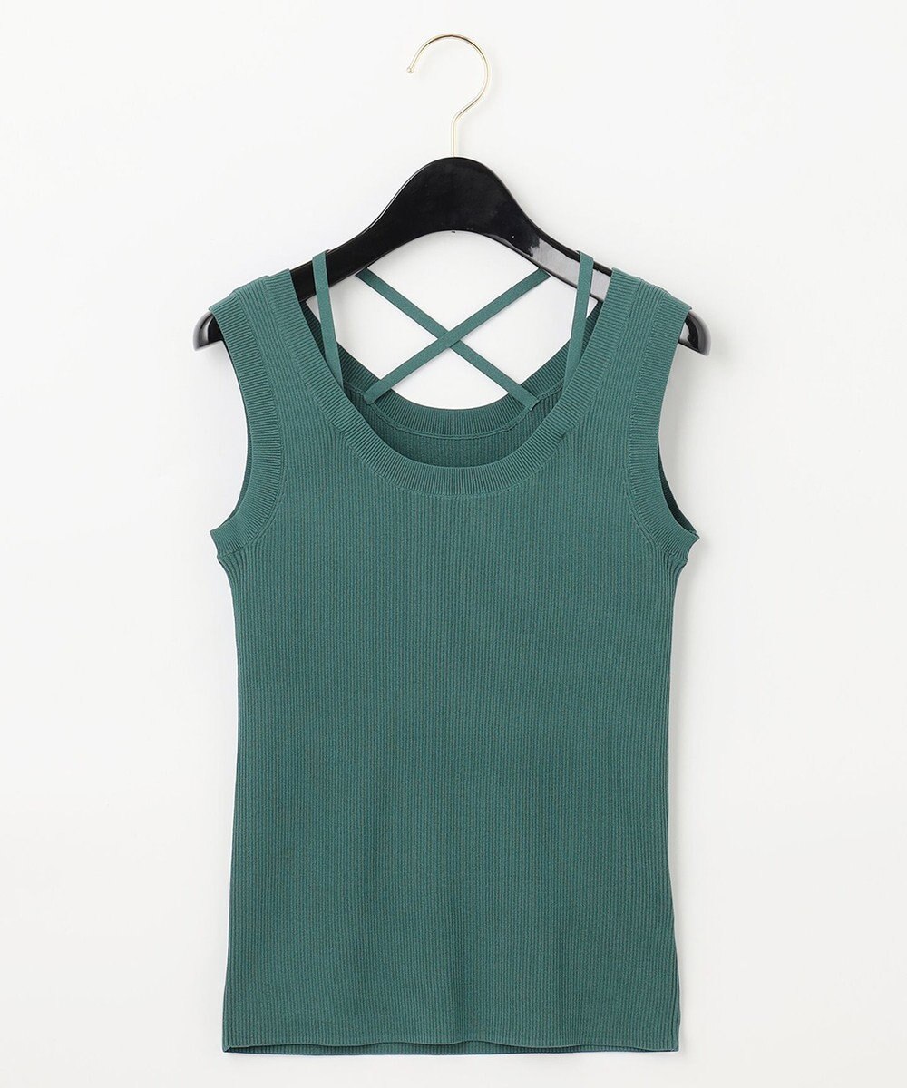 GRACE CONTINENTAL リブタンクニットトップ 