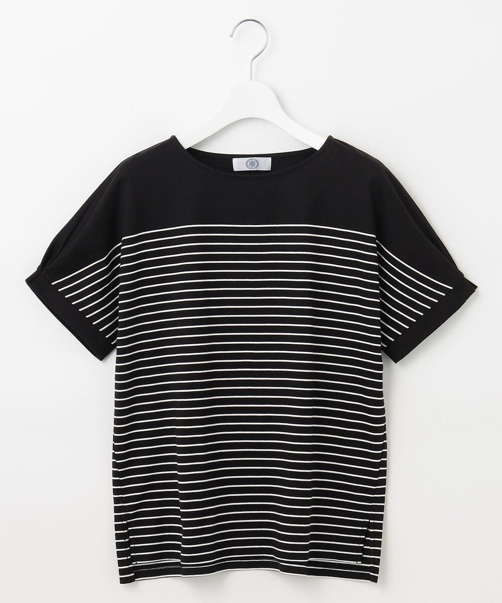 J.PRESS LADIES パネルボーダー ドルマン カットソー 