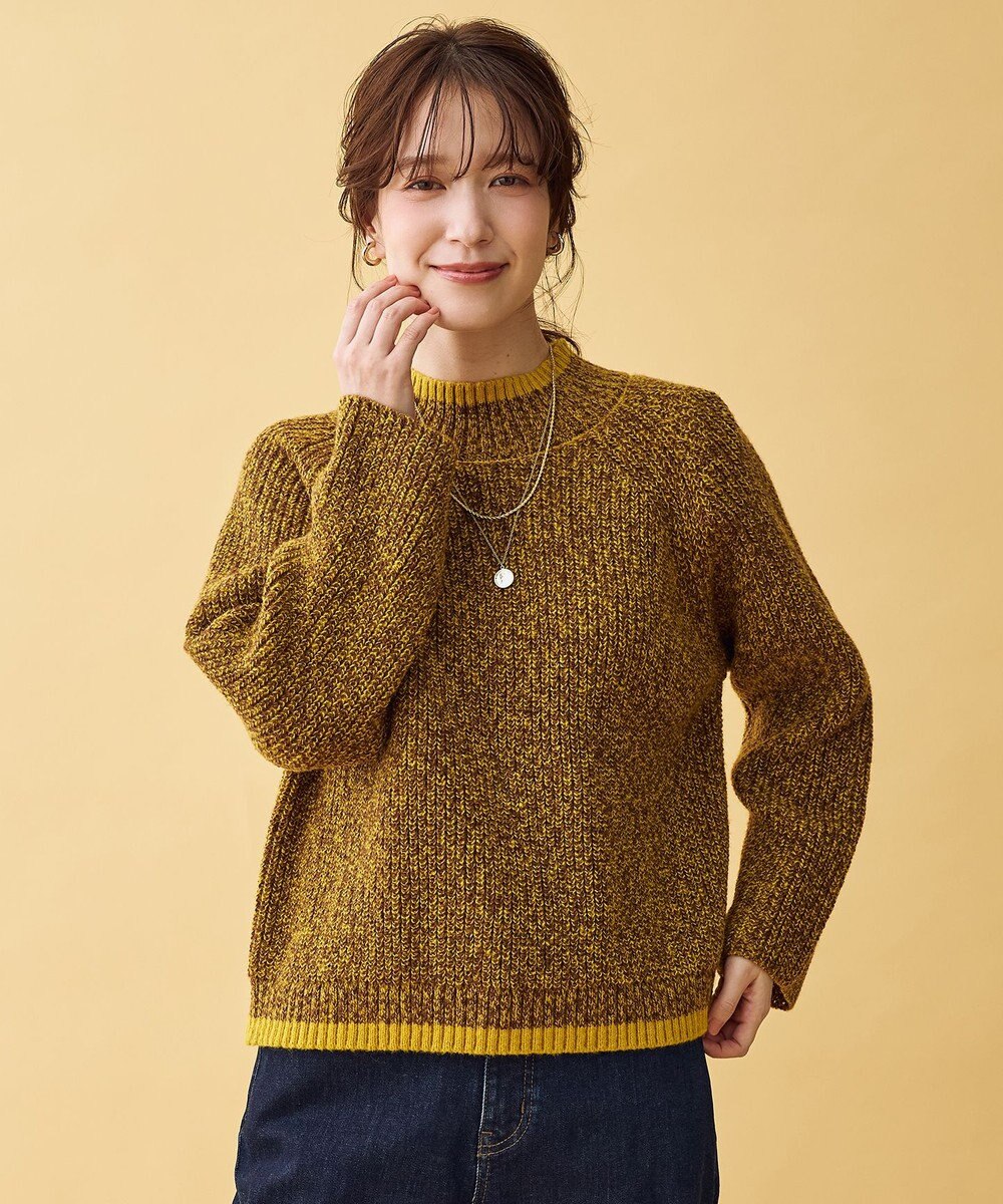 ANY L 【5色展開】バイカラーMIXニット 