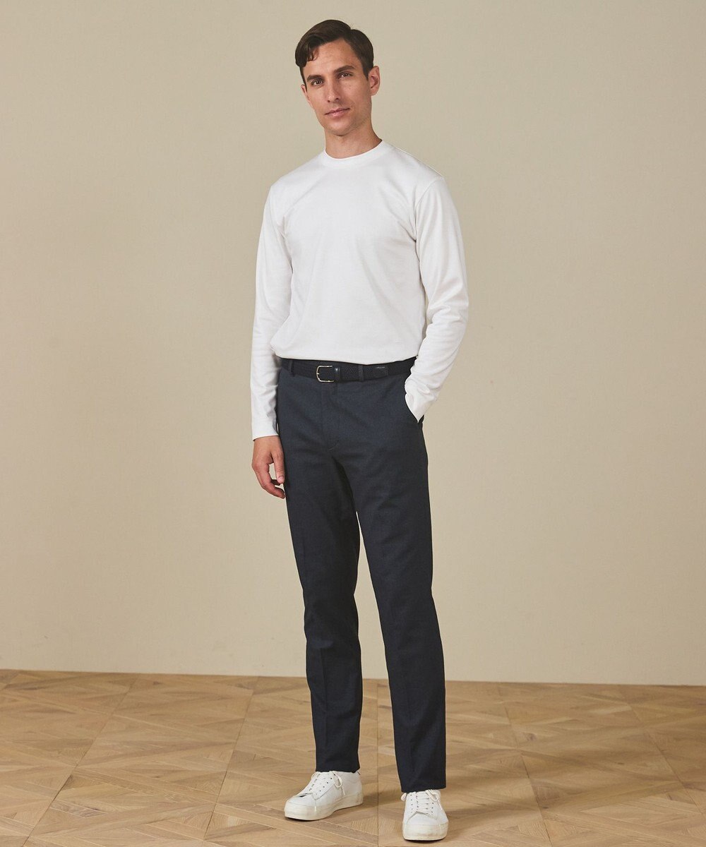 GOTAIRIKU 【綿100％】カバーネック ドレスTシャツ_ロング 