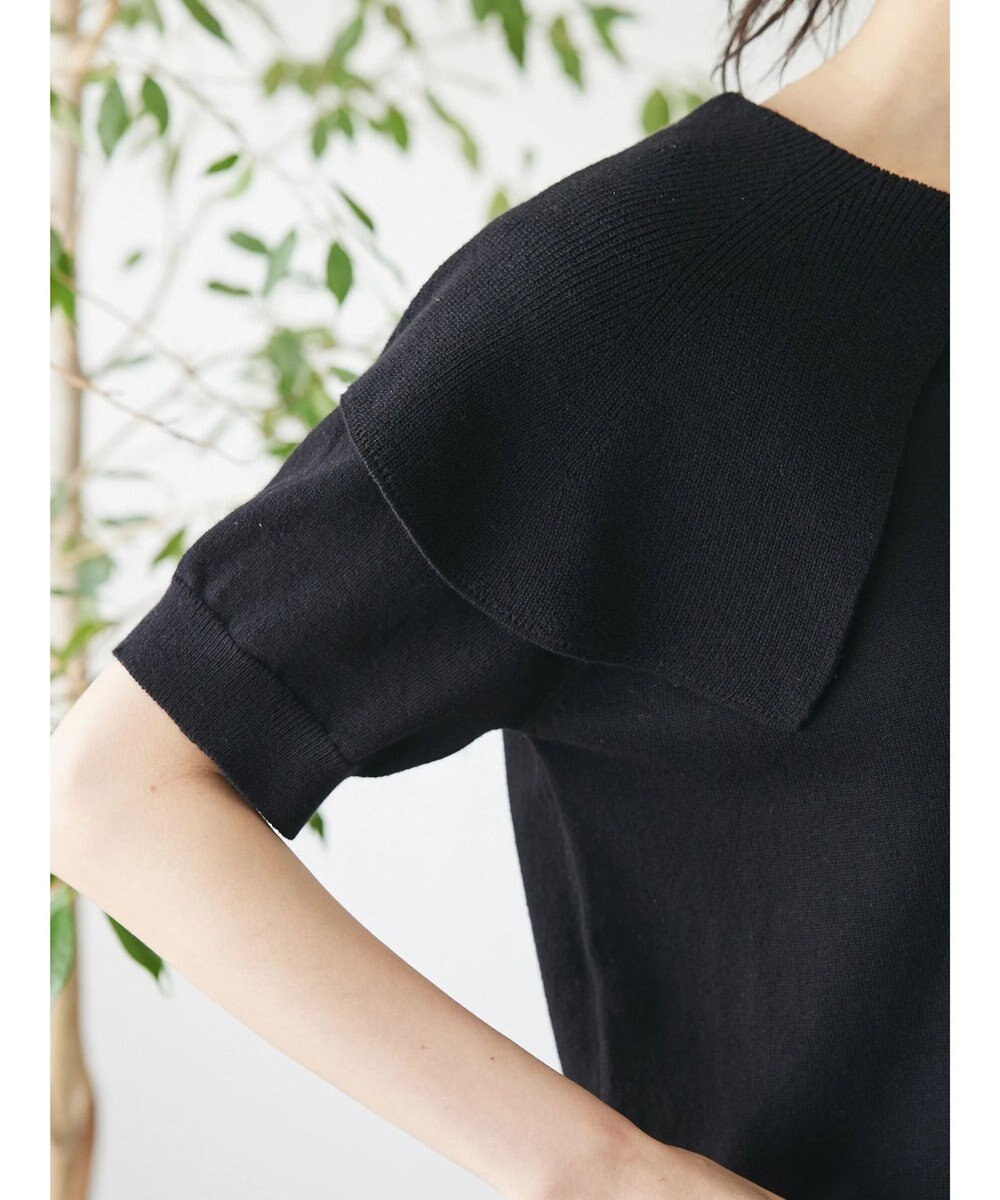 CRAFT STANDARD BOUTIQUE ＢＩＧカラー半袖ニットプルオーバー 