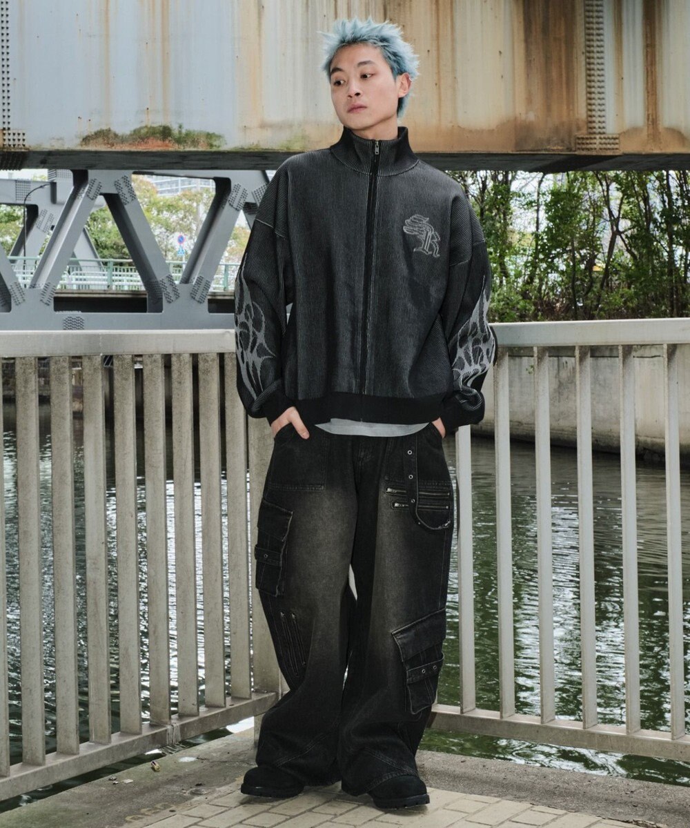 WEGO マルチZIPデニムパンツ 