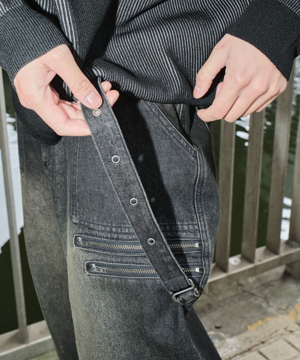 WEGO マルチZIPデニムパンツ 