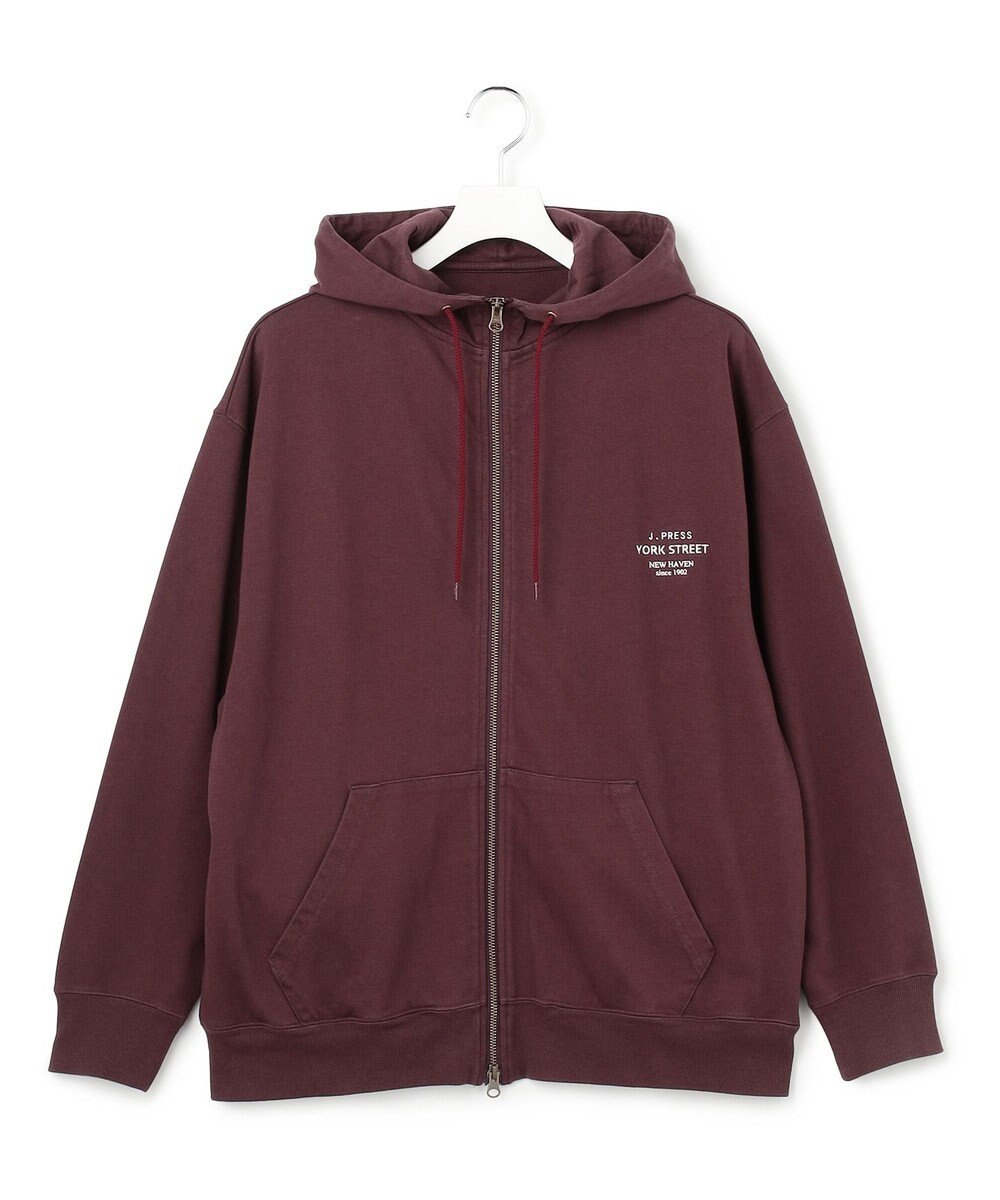 J.PRESS YORK STREET 【UNISEX】ヘビー天竺ジップアップ フーディ 