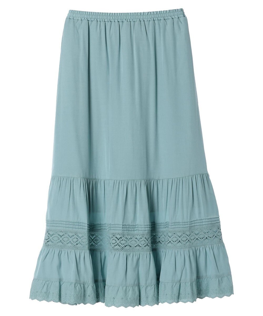 earth music&ecology レースティアードスカート 