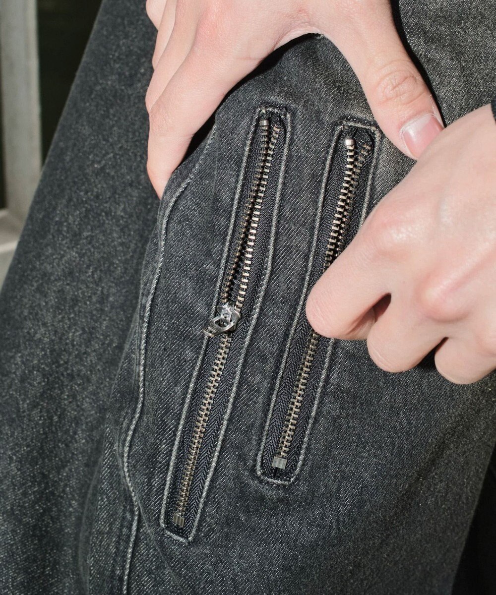 WEGO マルチZIPデニムパンツ 