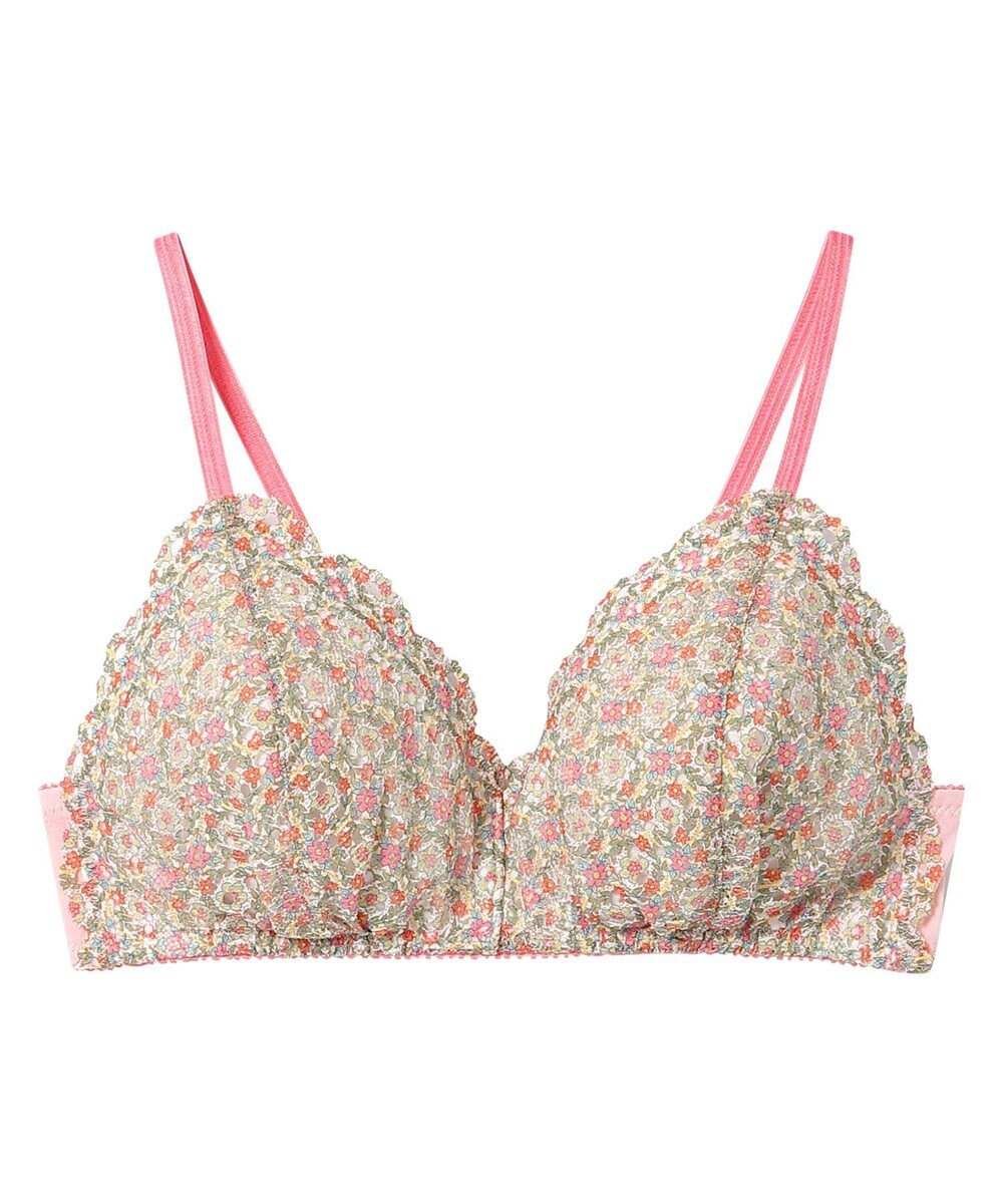 une nana cool MADE WITH LIBERTY FABRIC 【綿混】三角レース 