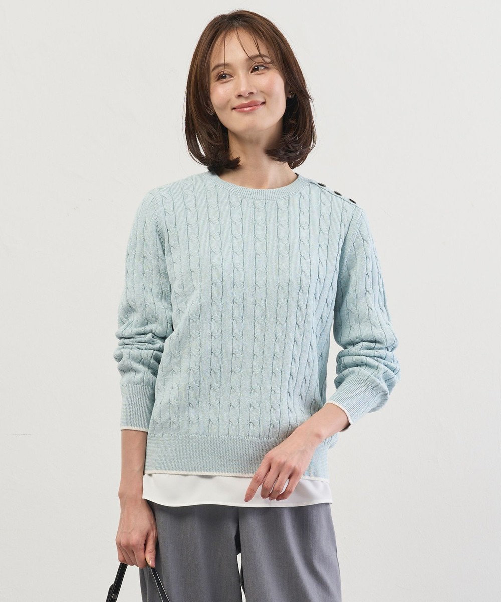 J.PRESS LADIES L CABLE ニット 