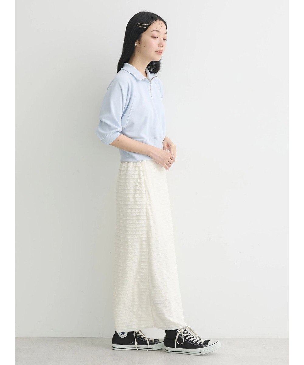 earth music&ecology ハーフジップショートプルオーバー 