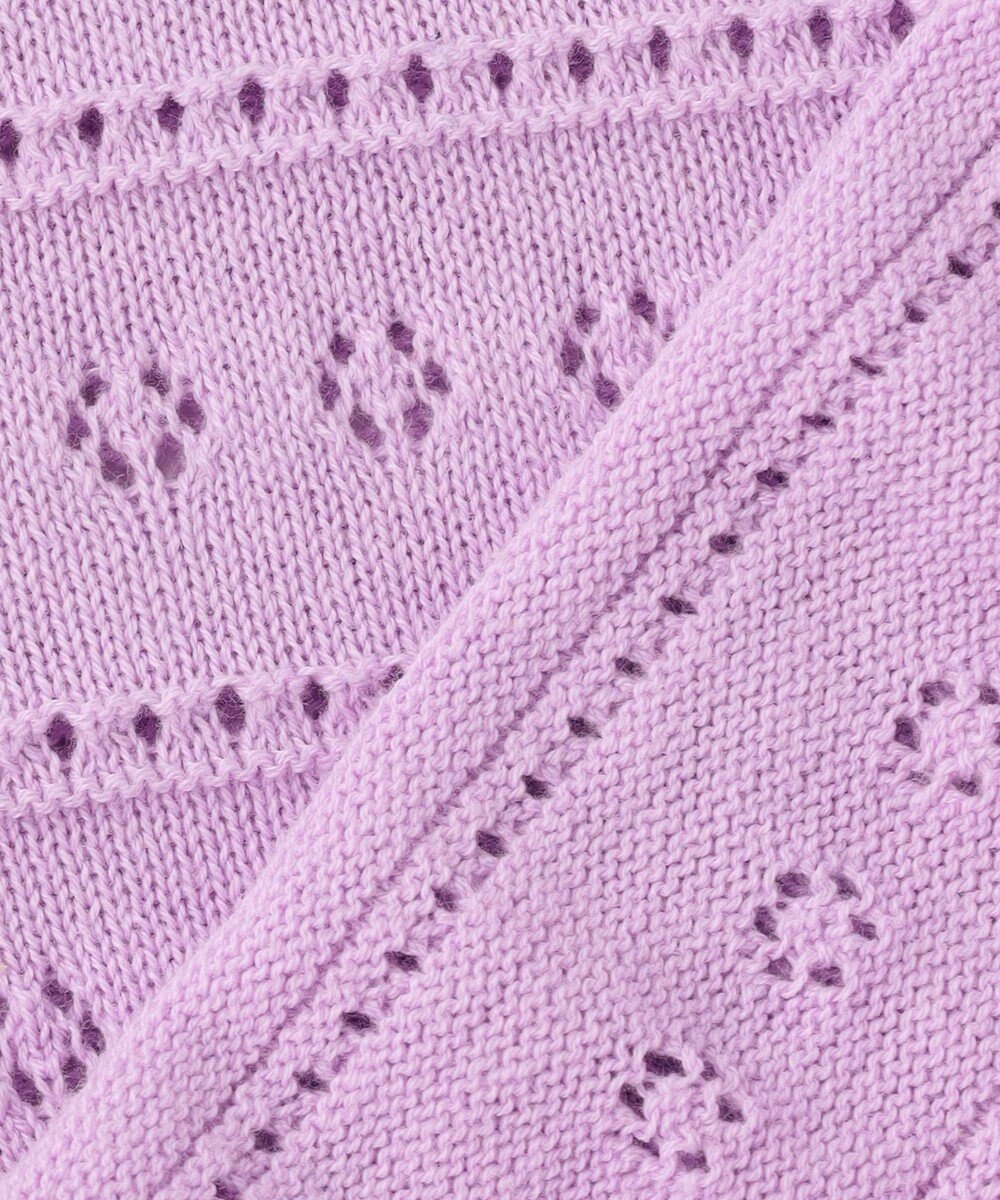 組曲 KIDS 【110-140㎝】フラワーアイレット カーディガン 