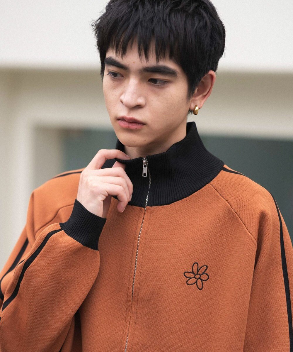 WEGO 【ユニセックス着用ITEM】ライントラックニットジャケット 