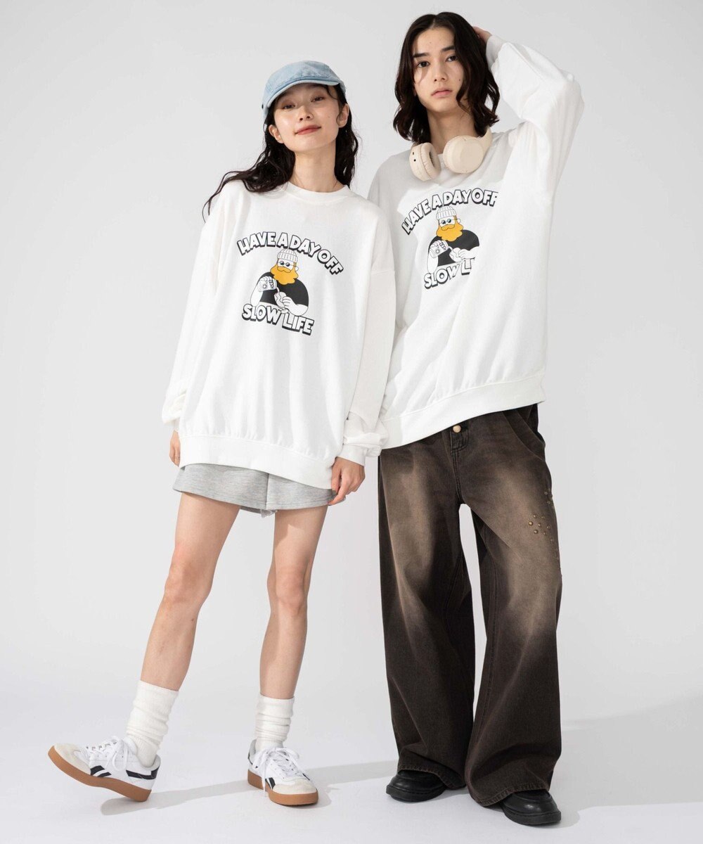 WEGO 【2025年秋冬新作/SMLXLサイズ展開/ユニセックス着用ITEM】アソートグラフィックプルオーバー 