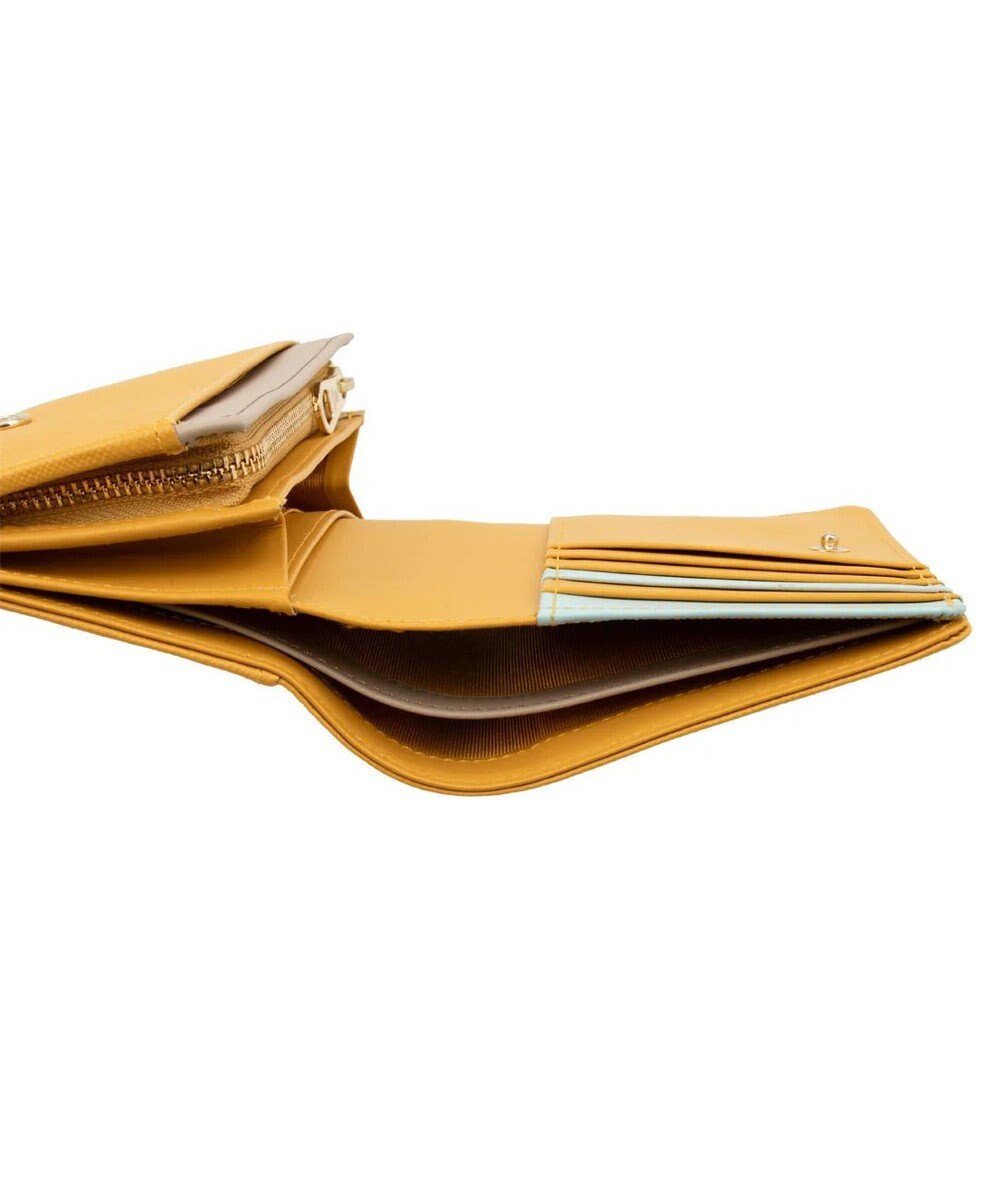 LANVIN en Bleu リュクサンブールカラー 二つ折り被せ財布 