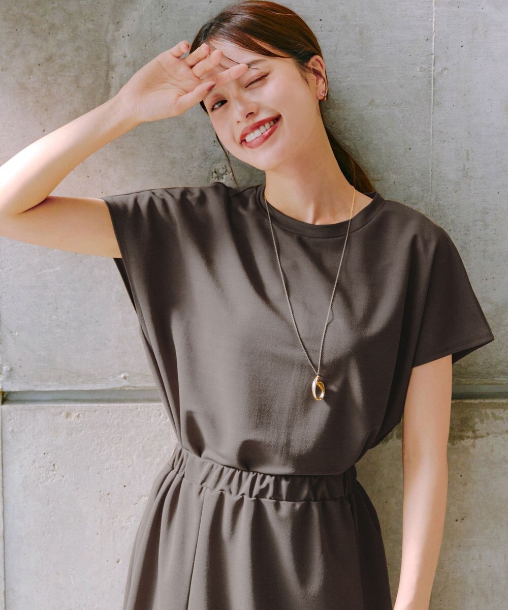 Tiaclasse 【洗える】フレンチスリーブカノコトップス 