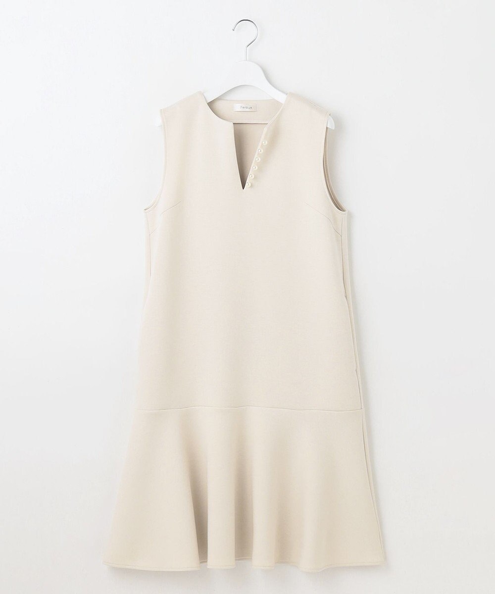 Feroux パール付きダンボール ジャンパースカート 