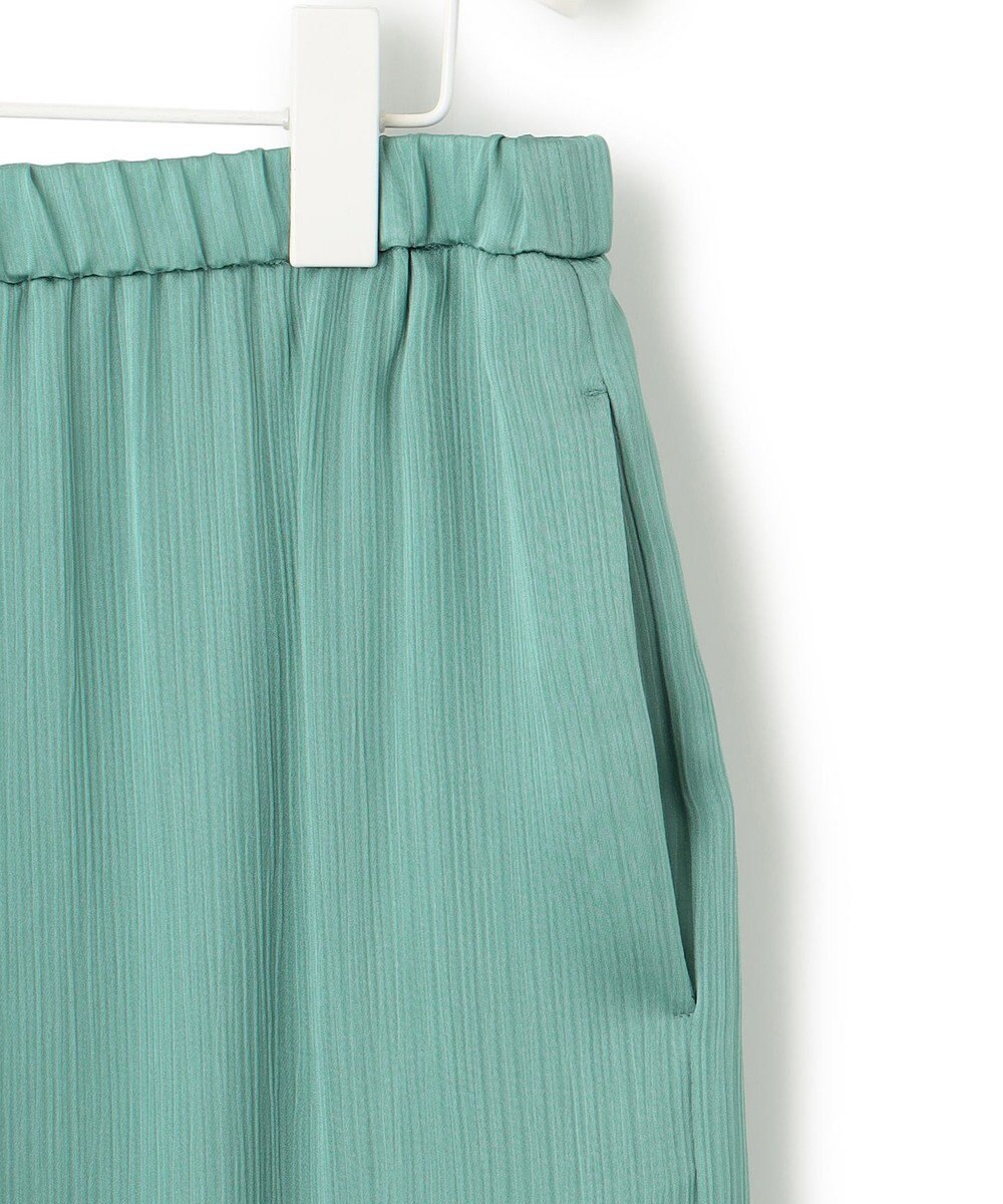 ICB 【接触冷感・洗える】サテンヨウリュウ ワイドストレートパンツ 