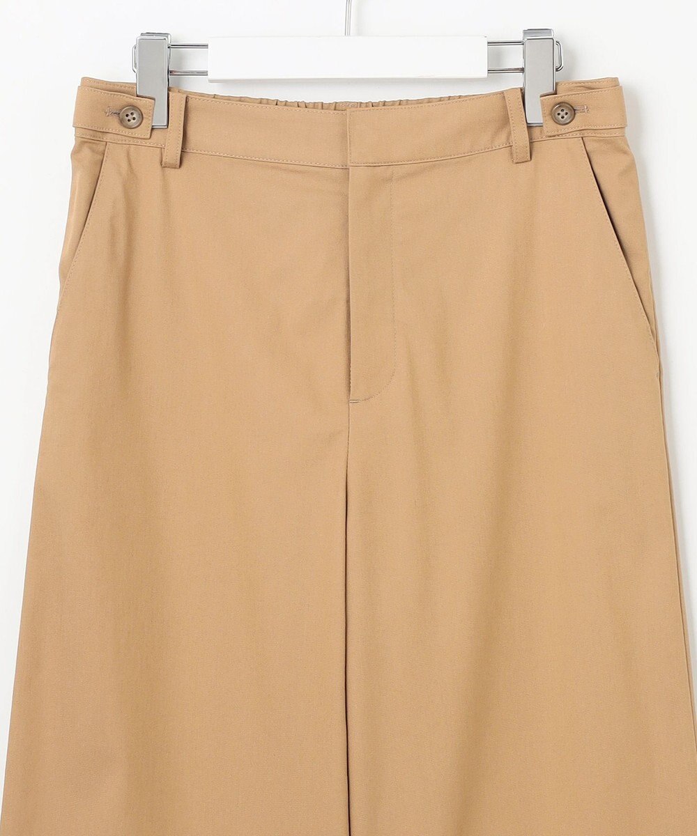 J.PRESS LADIES S 【洗える・接触冷感・吸水速乾】ドライリネンストレッチ ワイド パンツ 