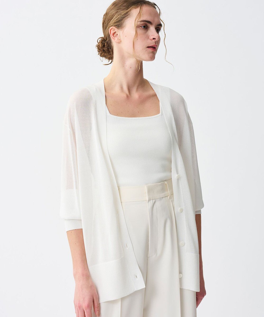 uncrave ラスターシアーニット ロングカーディガン 