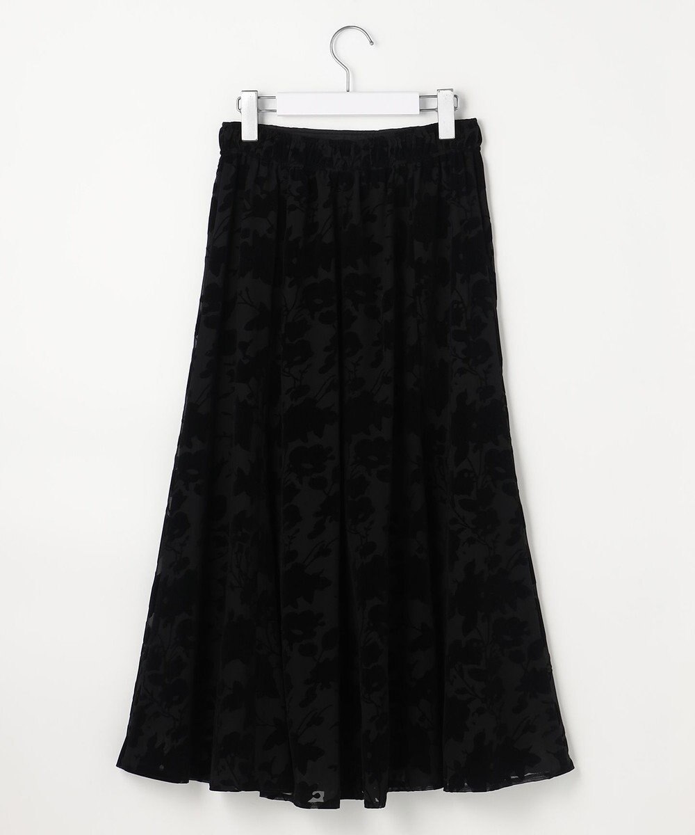 ANY SIS 【2SET】フェザー ニット × フロッキー スカート 