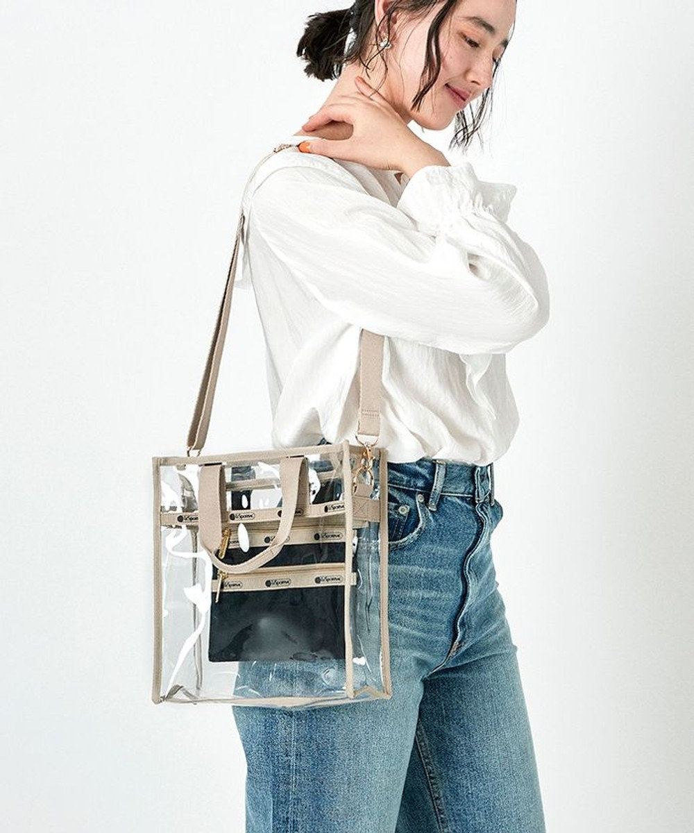 LeSportsac CLEAR SMALL N/S TOTE/クリア/ナチュラル クリア/ナチュラル