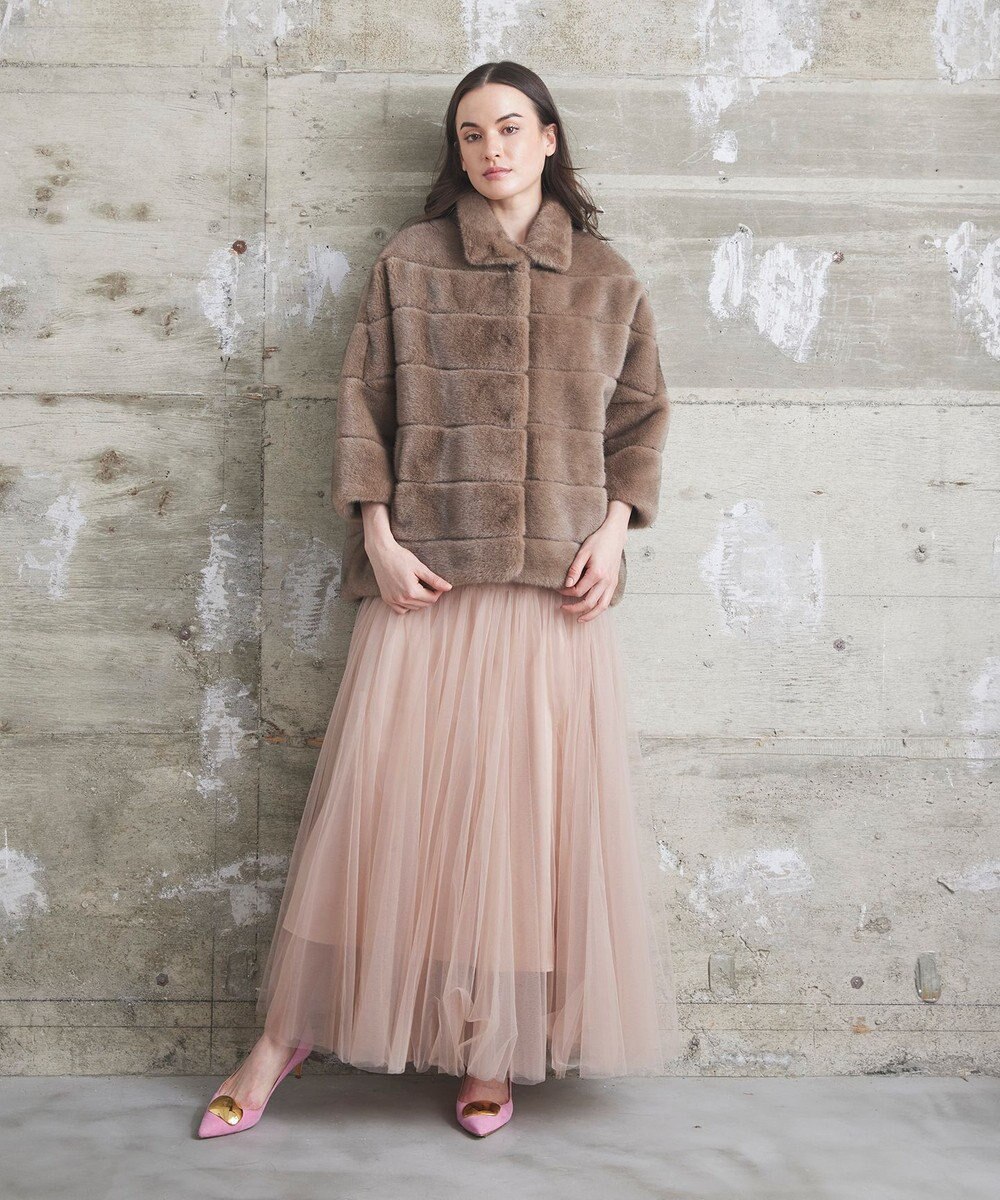 GRACE CONTINENTAL 【LOU ANDREA】フェイクショートコート 