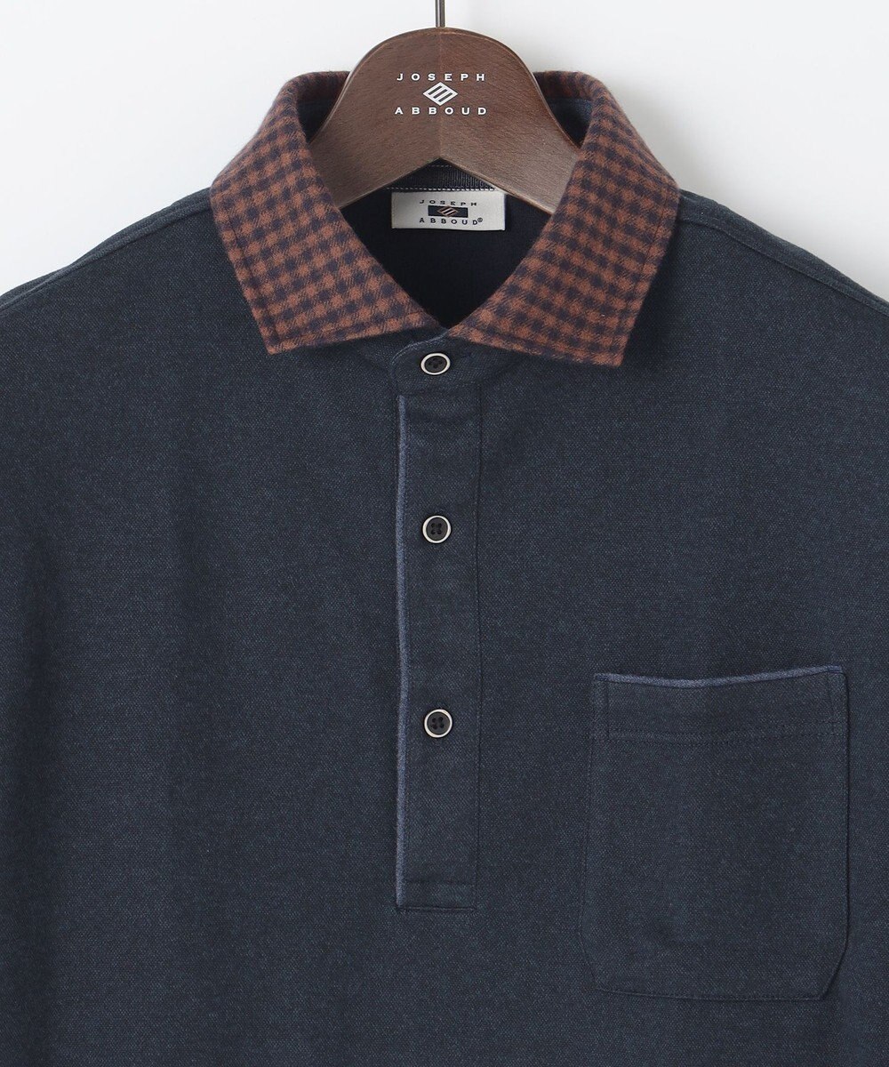 JOSEPH ABBOUD 【保温性/滑らかな肌触り/多機能ポロシャツ】 ウィンターダディー ポロシャツ 