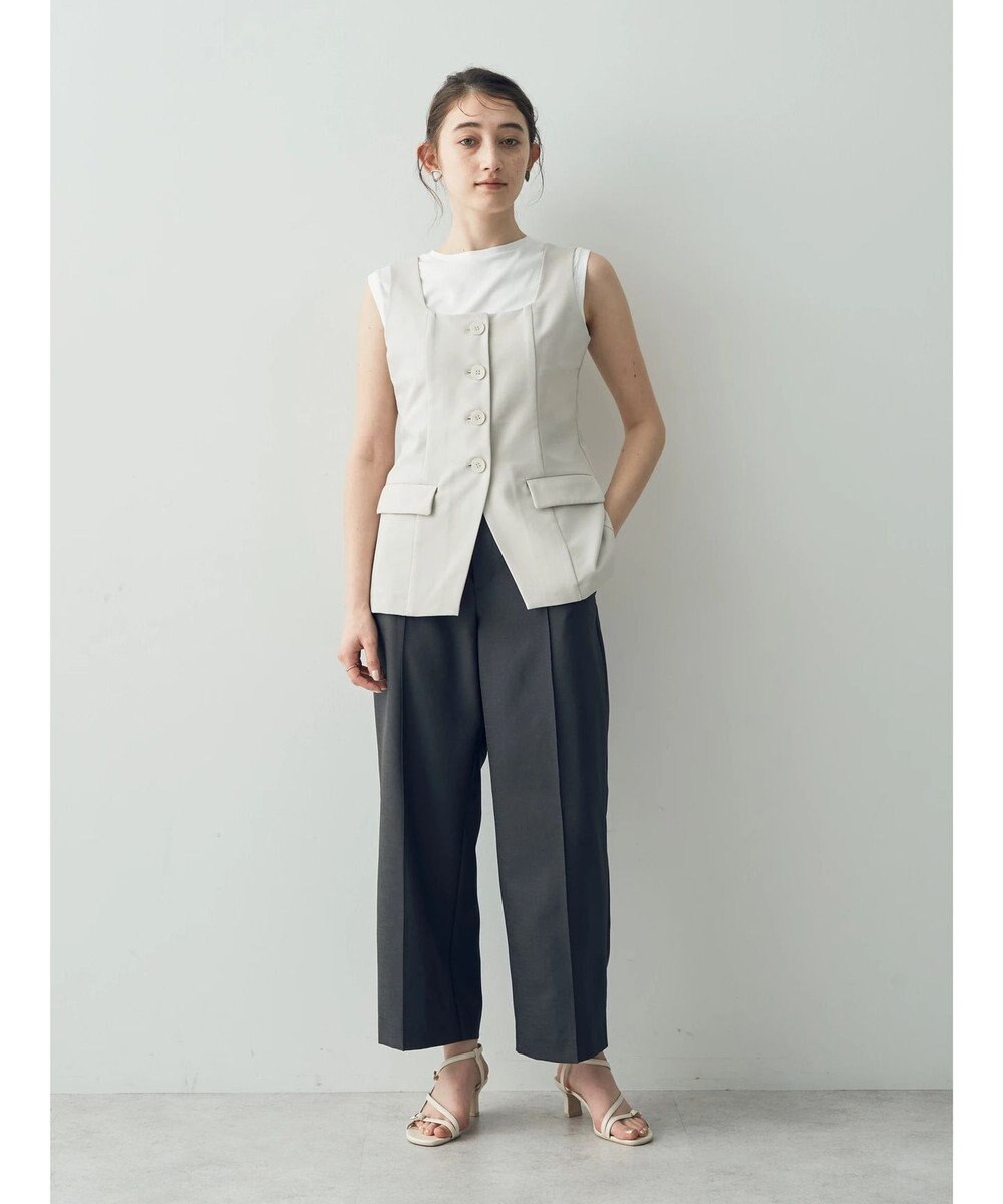 YECCA VECCA リネンライクビスチェベスト 