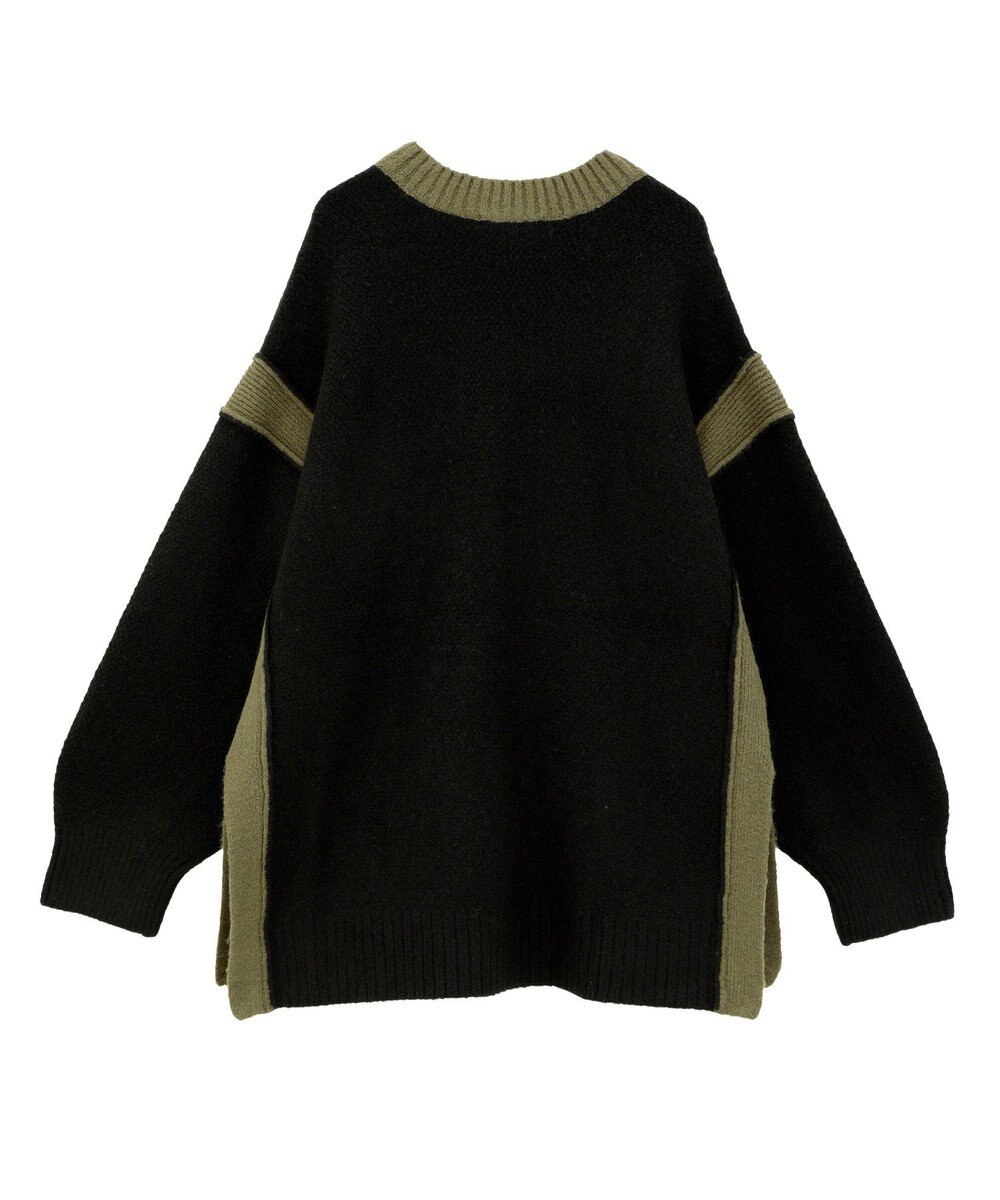 AMERICAN HOLIC バイカラーニットプルオーバー【WEB限定カラー有り】 