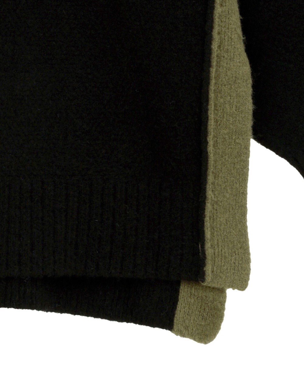 AMERICAN HOLIC バイカラーニットプルオーバー【WEB限定カラー有り】 