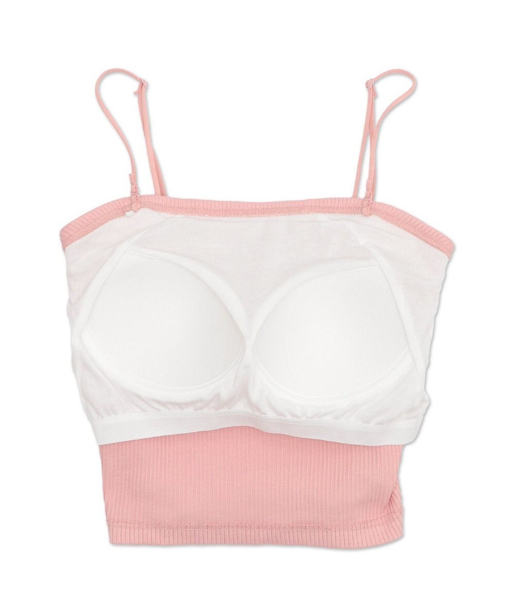 WEGO 【カップ付きインナー/SMサイズ展開】なちゅ盛れカップインショートキャミ 