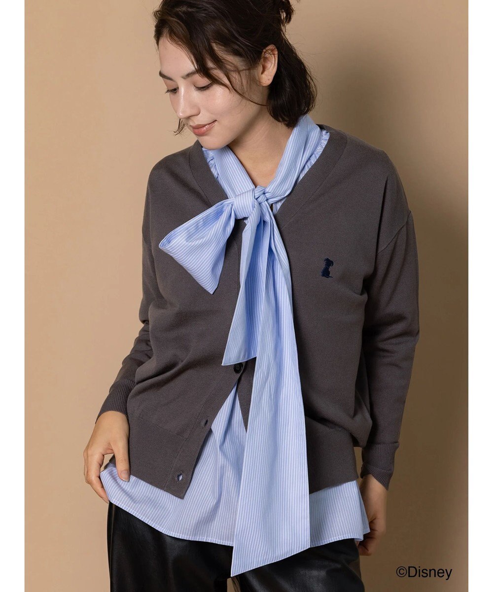 Te chichi 【Disney】101/刺繍Vネックカーディガン 