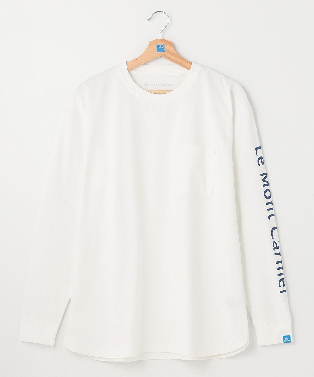 SHARE PARK MENS 【UNISEX】吸水速乾 ショルダーロゴロングスリーブTシャツ（L・XLサイズ） 