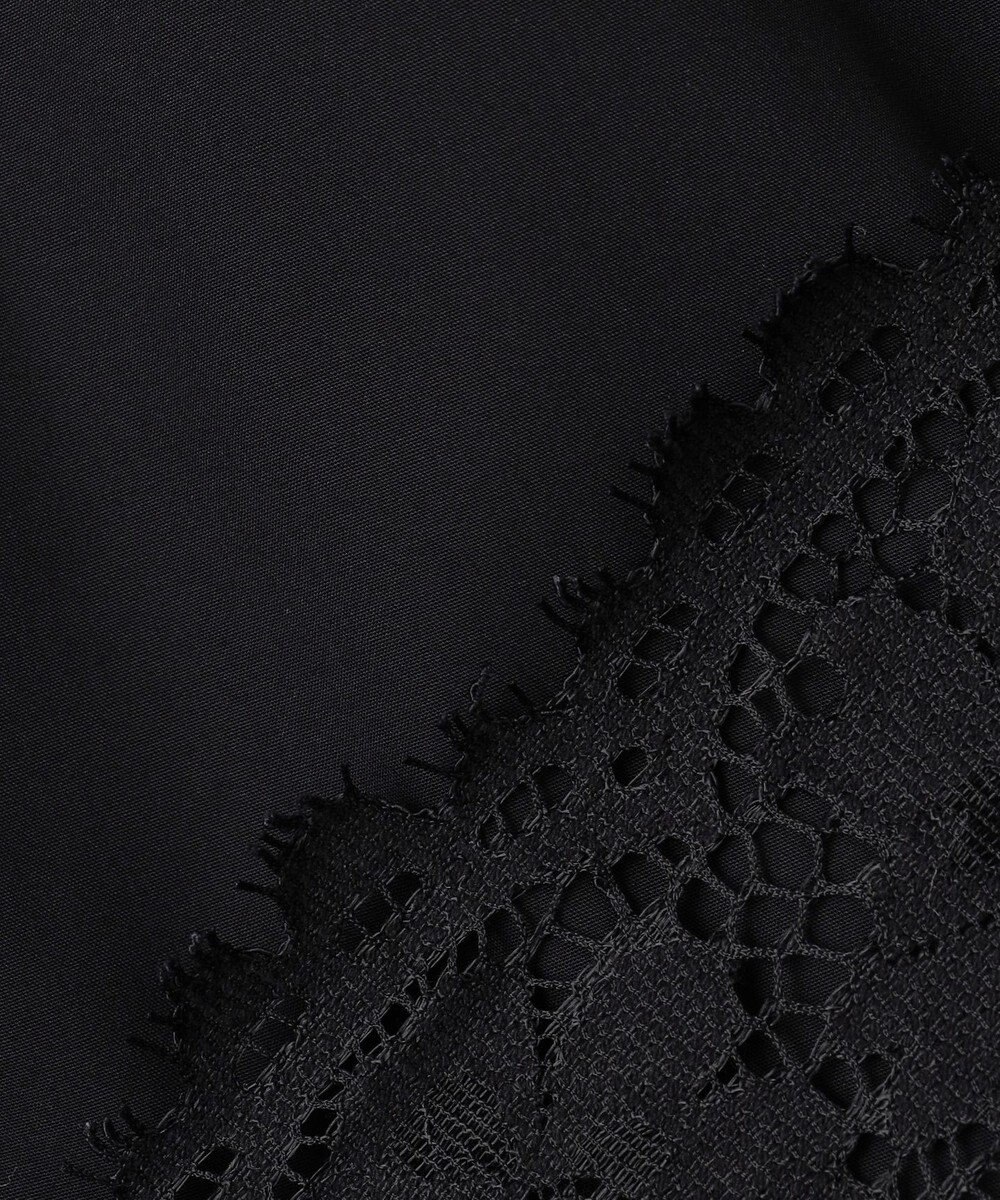 UNFILO L レースヘム ギャザーブラウス 