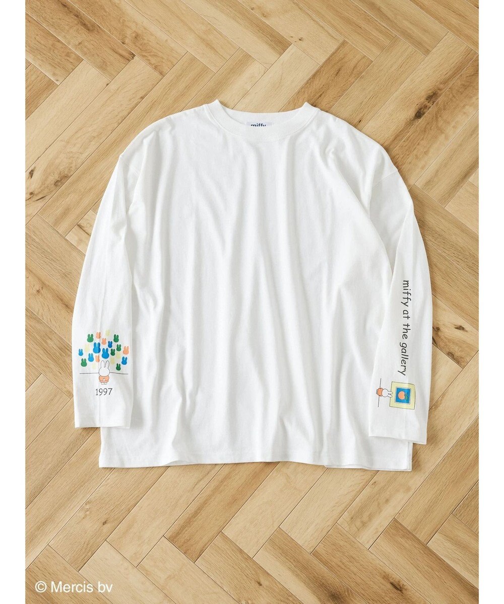 Green Parks ｍｉｆｆｙ／袖プリントロンＴ Off White