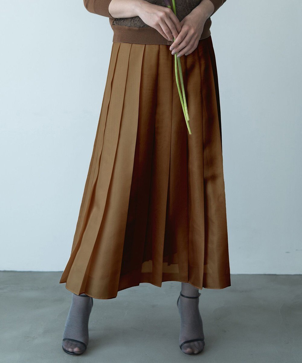 自由区 【カトリエムブーケ】Jupe brillante プリーツスカート 