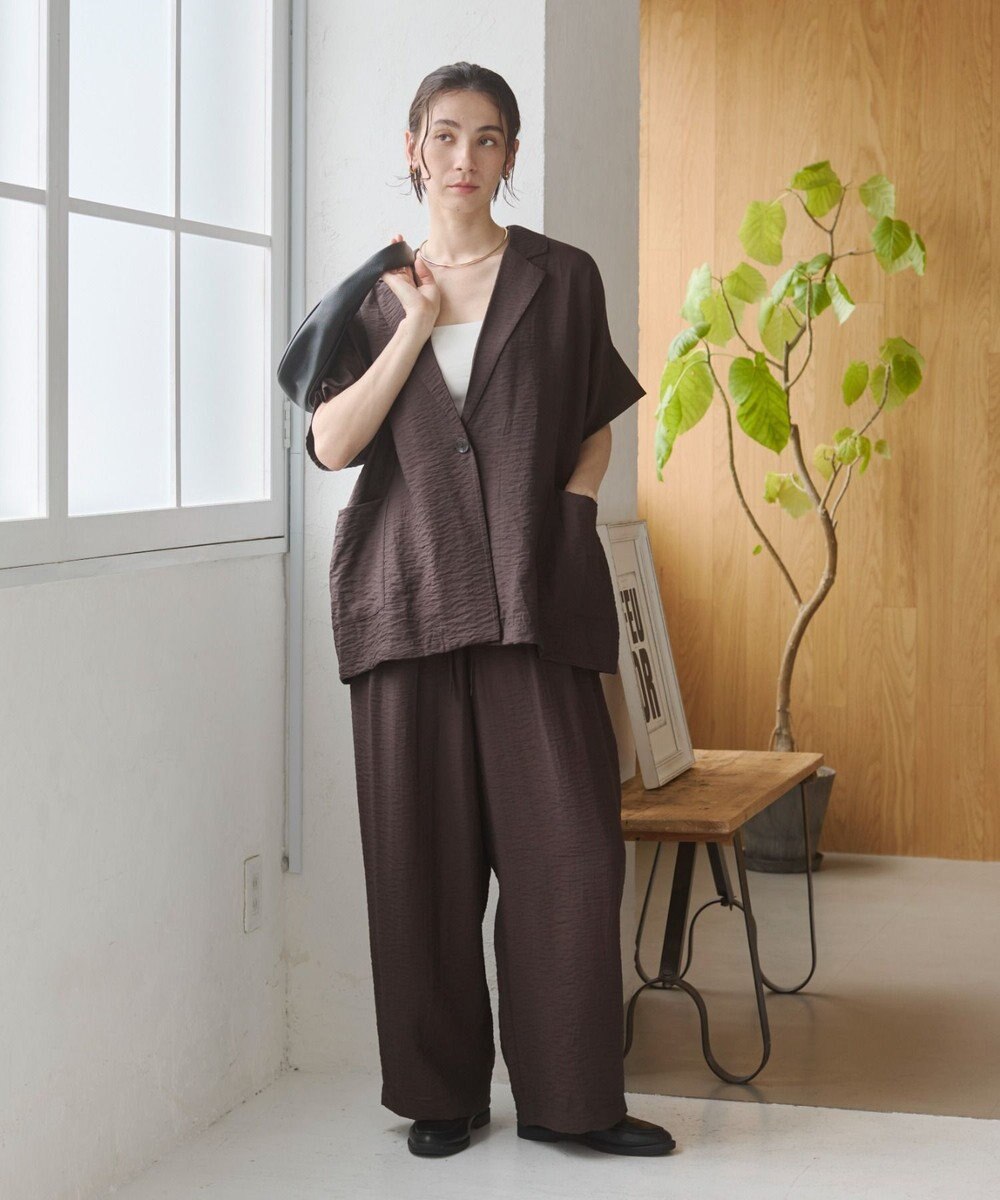 WEGO 【ANGIE VINTAGE】接触冷感半袖ジャケット 