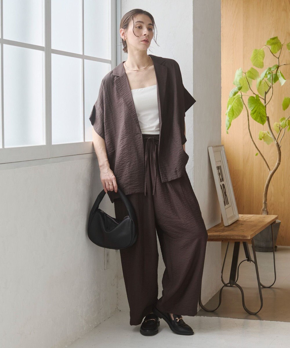 WEGO 【ANGIE VINTAGE】接触冷感半袖ジャケット 