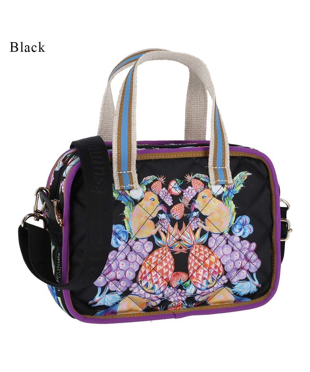 tsumori chisato CARRY tcアニマルキルト ショルダーバッグ ミニボストン 