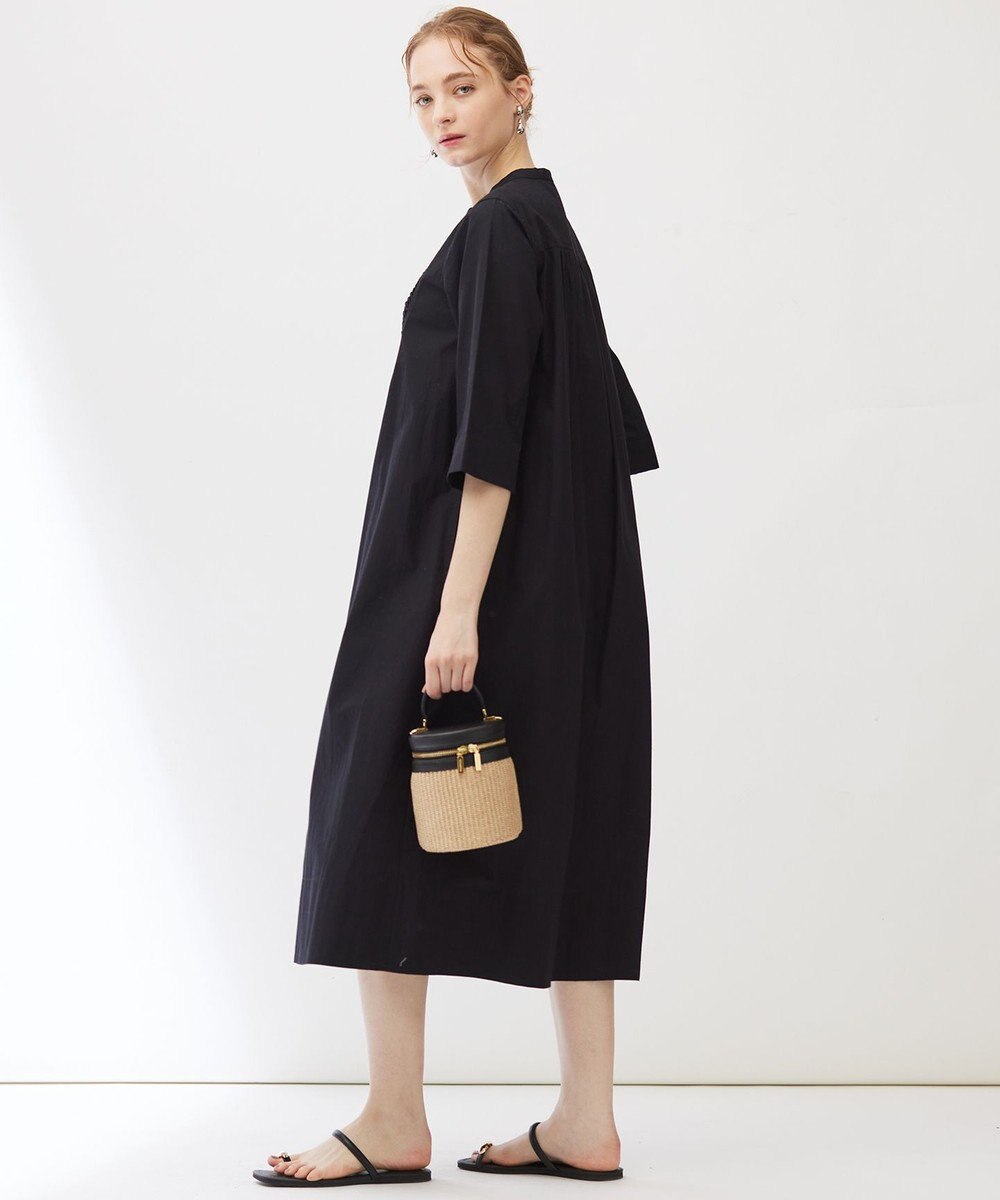 23区 【Indian Factory】コットンポプリン タックディテール シャツワンピース 