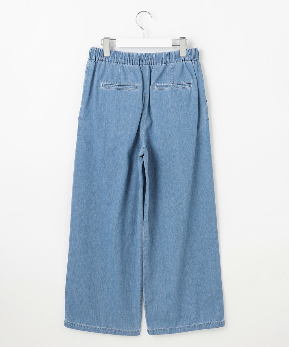 J.PRESS LADIES 【洗える】5ozバージラコンパクト デニム イージーパンツ 