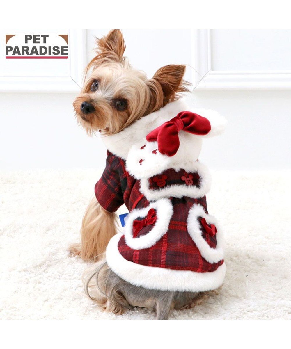 PET PARADISE ディズニー ミニーマウス チェックコート 小型犬 