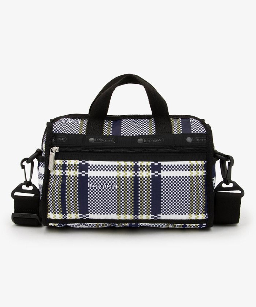 LeSportsac MINI DUFFEL CROSSBODY/ピクセルスクランブルチェック 