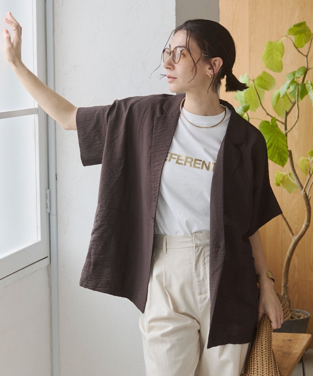 WEGO 【ANGIE VINTAGE】接触冷感半袖ジャケット 